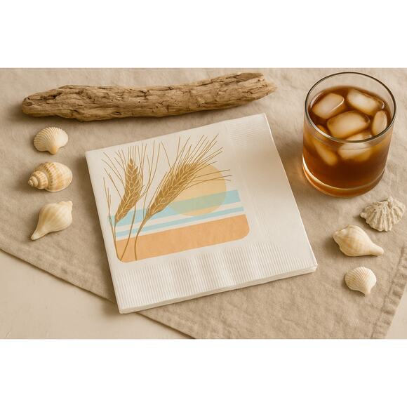 Vintage 1983 Current Wheat Sunset Luncheon Napkins – 24 Ct. 2-Ply – Sealed - Picture 1 of 10